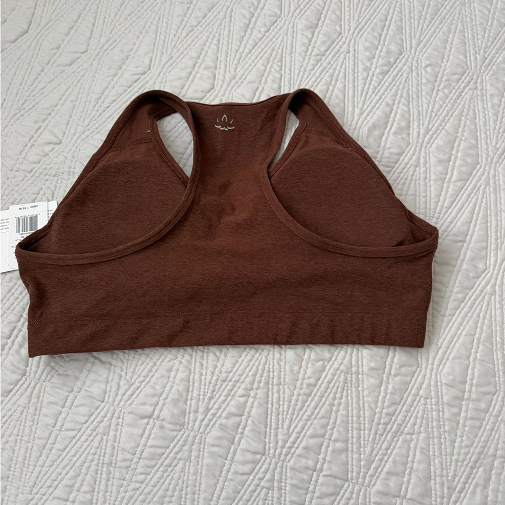 Beyond Yoga Chocolate Brown Racerback Sports Bra - Picture 3 of 5